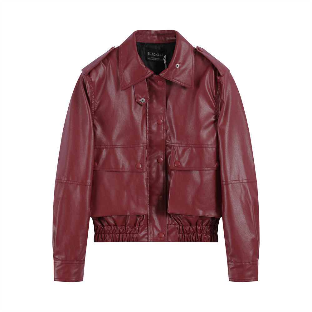 Men's American-style Pu Leather Jacket