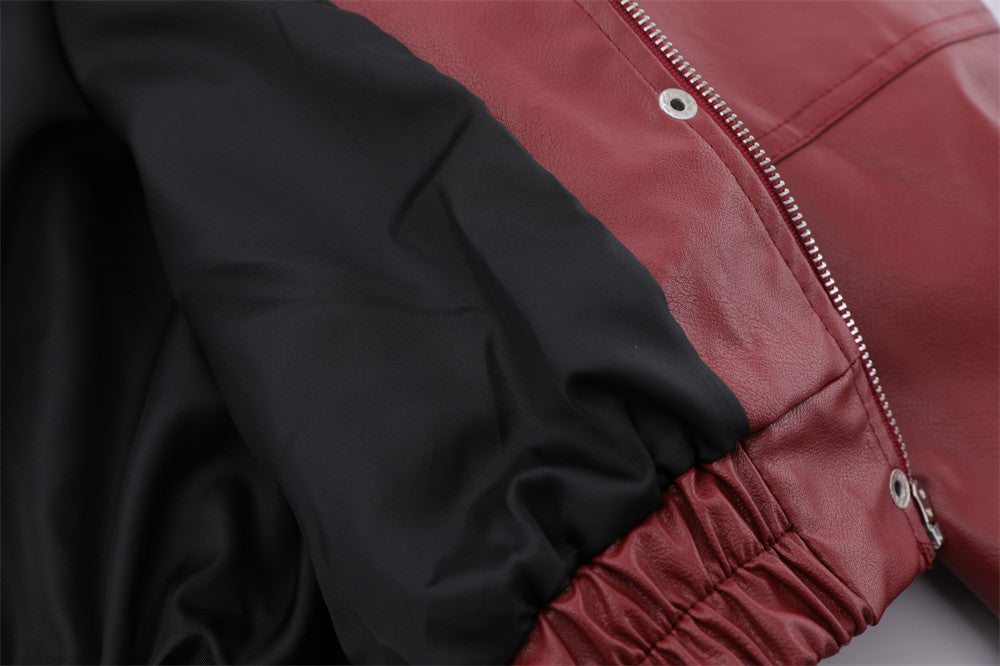 Men's American-style Pu Leather Jacket