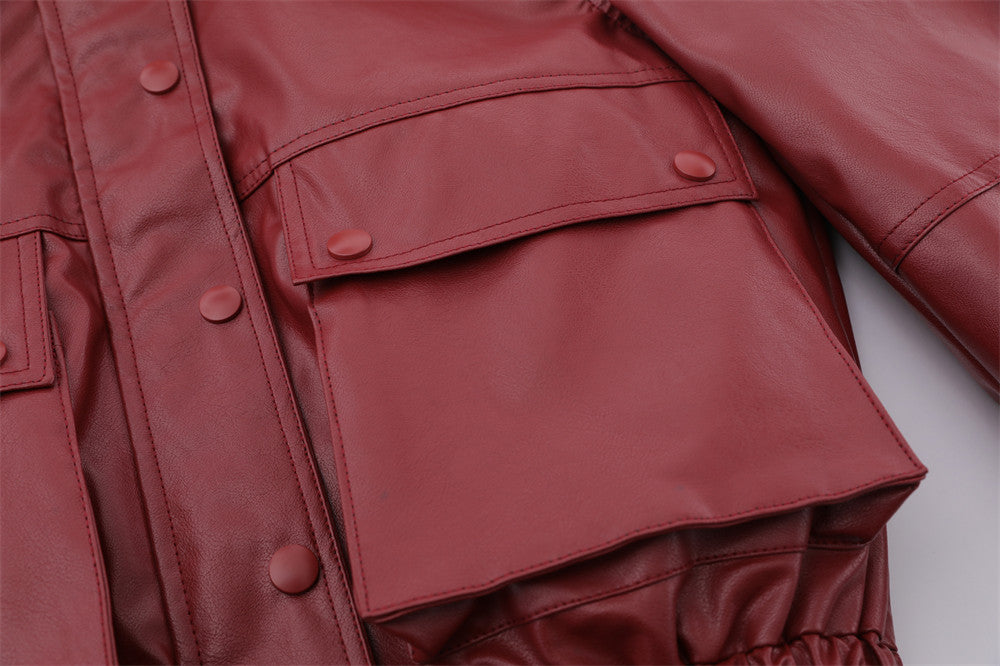 Men's American-style Pu Leather Jacket