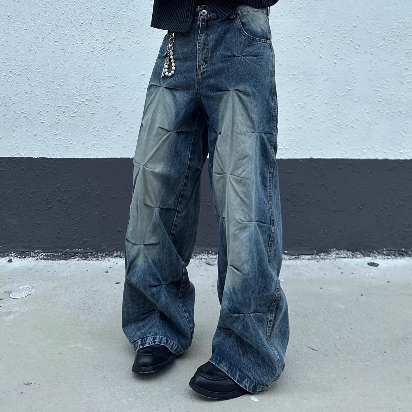 Concrete Flow Wide Jeans