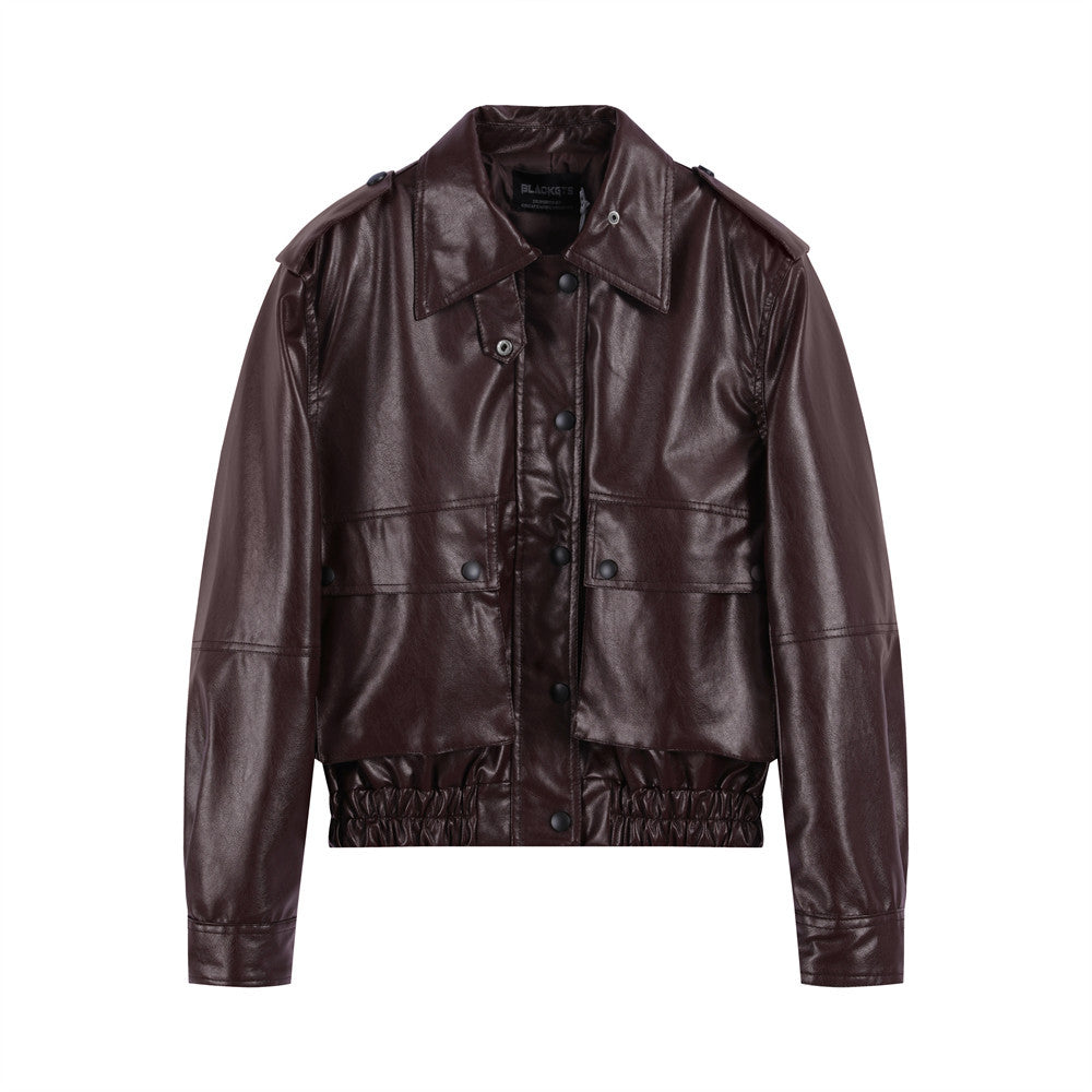 Men's American-style Pu Leather Jacket