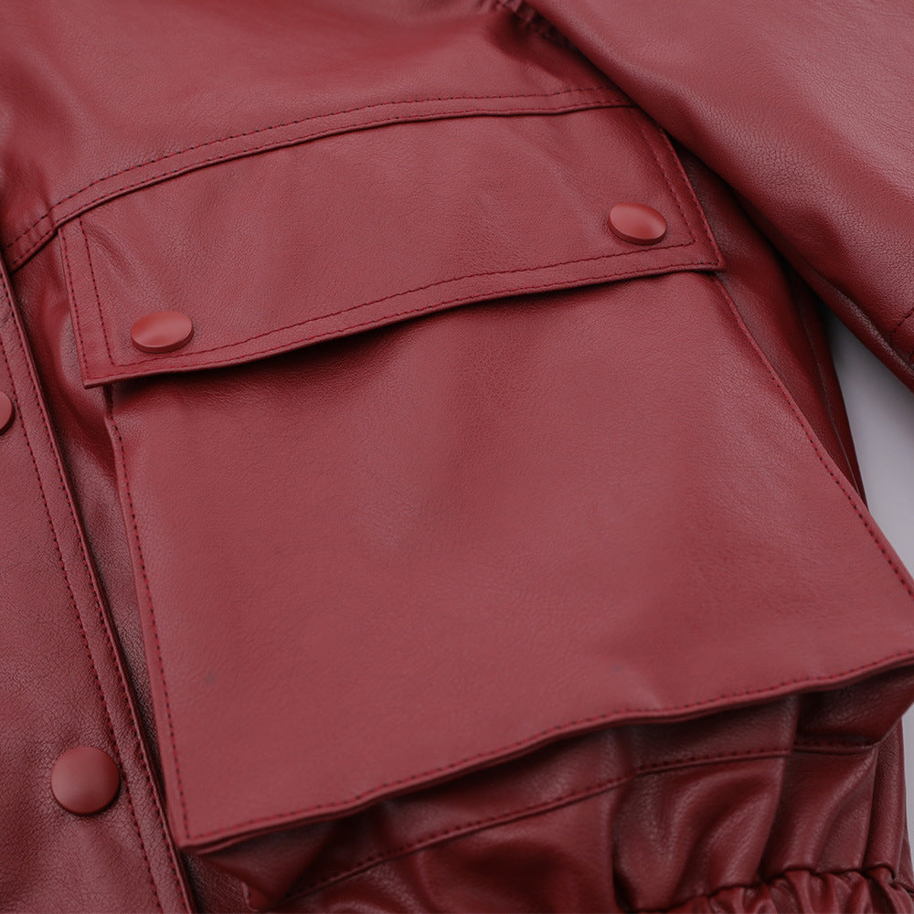 Men's American-style Pu Leather Jacket