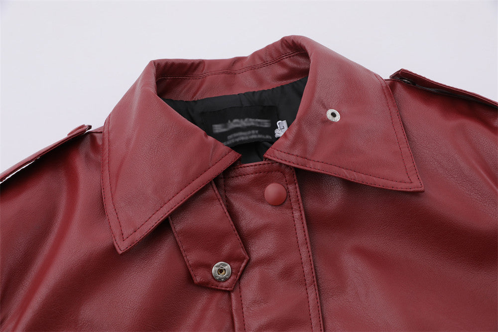 Men's American-style Pu Leather Jacket